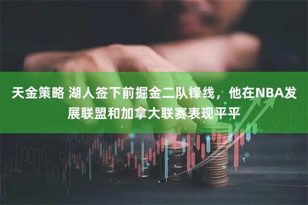 天金策略 湖人签下前掘金二队锋线，他在NBA发展联盟和加拿大联赛表现平平
